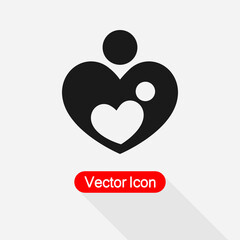 Mother Love Icon Vector Illustration Eps10