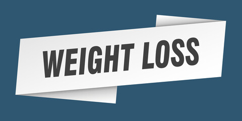 weight loss banner template. ribbon label sign. sticker