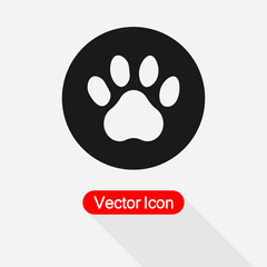 Fototapeta premium Paw Icon Vector Illustration Eps10