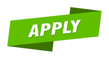 apply banner template. ribbon label sign. sticker