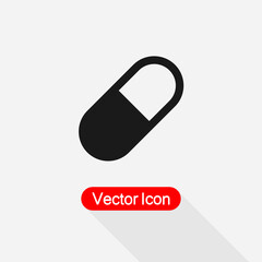 Pill Icon Vector Illustration Eps10