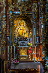 Altar at Church Of Our Lady Of Peace  Ronda  Spain