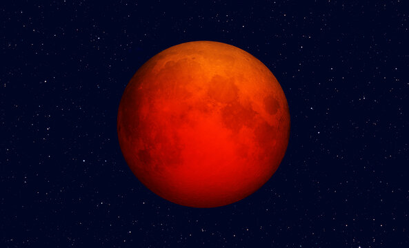 Blood Moon  "Elements of this image furnished by NASA "