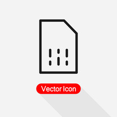 Sim Card Icon Vector Illustration Eps10