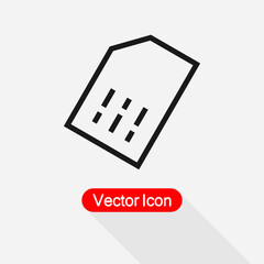 Sim Card Icon Vector Illustration Eps10