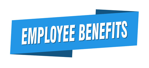 employee benefits banner template. ribbon label sign. sticker