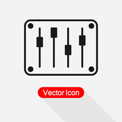 Sound Mixer Console Icon Vector Illustration Eps10