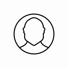 Outline user icon.User vector illustration. Symbol for web and mobile