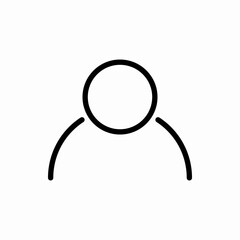 Outline user icon.User vector illustration. Symbol for web and mobile