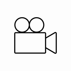 Outline video camera icon.Video camera vector illustration. Symbol for web and mobile