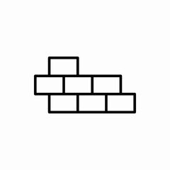 Outline wall icon.Wall vector illustration. Symbol for web and mobile