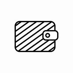 Outline wallet icon.Wallet vector illustration. Symbol for web and mobile