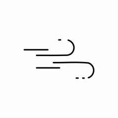 Outline wind icon.Wind vector illustration. Symbol for web and mobile