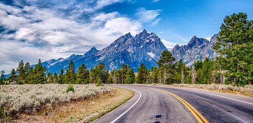 grand teton national park in wyoming early morning