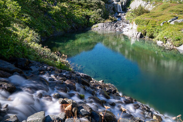 in der Schweiz großer sankt Bernhard im Sommer