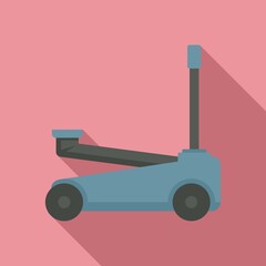 Auto jack-screw icon. Flat illustration of auto jack-screw vector icon for web design