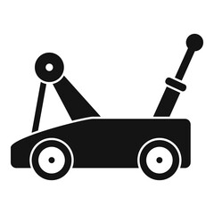 Warehouse jack-screw icon. Simple illustration of warehouse jack-screw vector icon for web design isolated on white background