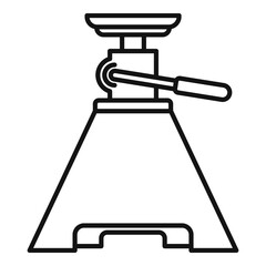 Tool jack-screw icon. Outline tool jack-screw vector icon for web design isolated on white background