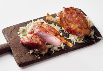 Roasted German Eisbein or pork hocks
