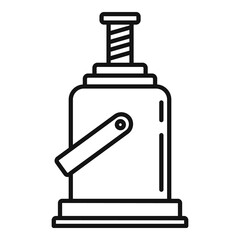 Obraz premium Industry jack-screw icon. Outline industry jack-screw vector icon for web design isolated on white background