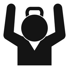 Stress emotion icon. Simple illustration of stress emotion vector icon for web design isolated on white background