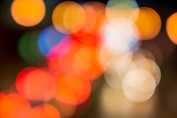 Beautiful lighting bokeh on black background.