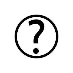 Question mark icon. Internet flat icon symbol for applications.