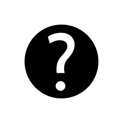 Question mark icon v2. Internet flat icon symbol for applications.