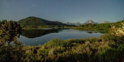 grand teton national park in wyoming early morning