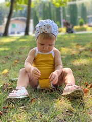 baby in the park