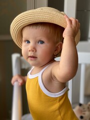 baby in a hat