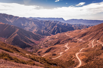 dirt roads between the mountains