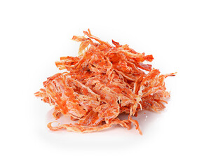 dried squid isolated on white background