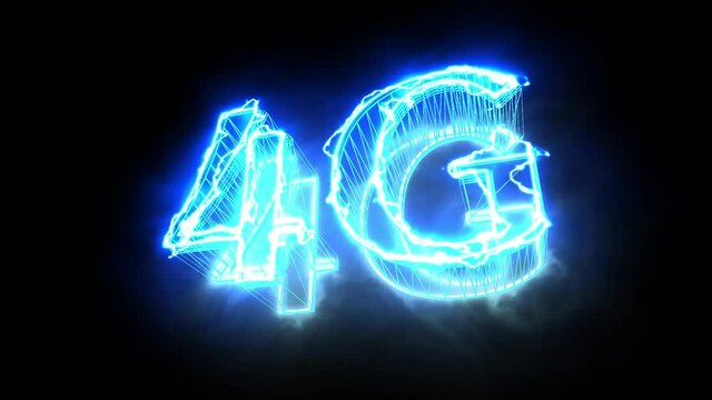 4G internet smart phone electric network loop animation background