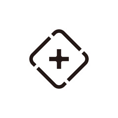 vector of medical treatment process symbol logo