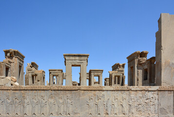 Obraz premium Palace of Darius, called Tachara or winter palace, in Persepolis. Southern view.