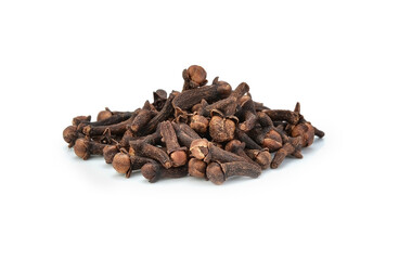 Spice cloves isolated on white background