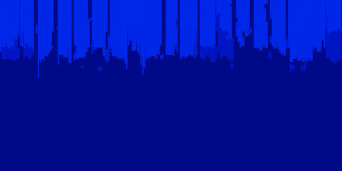 navy blue background and sky blue patches