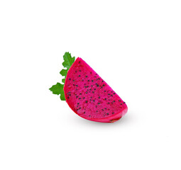 Dragon Fruit on white background