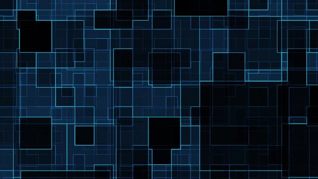 abstract blue background with squares - dinamic 