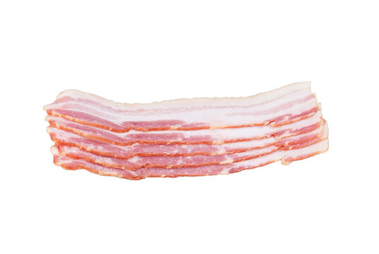  bacon isolated on white background