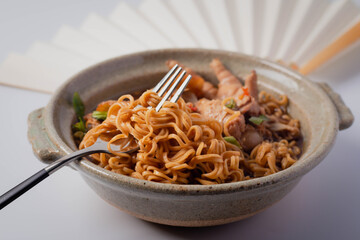 Braised Chicken Noodles, Instant Noodles