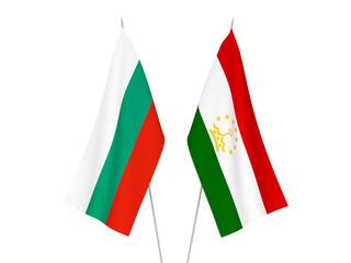 Bulgaria and Tajikistan flags