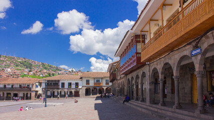 Fototapeta na wymiar Parque principal Cuzco