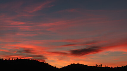 Dramatic Evening Light Landscape.