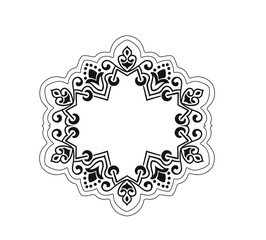 ANCIENT ROUND BAROQUE AND ARAB STYLE SYMBOL