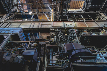 Urbex, old abandoned steel factory, Belgium