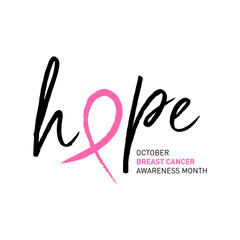 world breast cancer awareness month in october concept design vector illustration