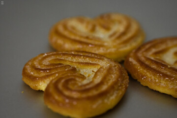 Love shaped little heart biscuits, cookies for Valentine's day, Love concepts