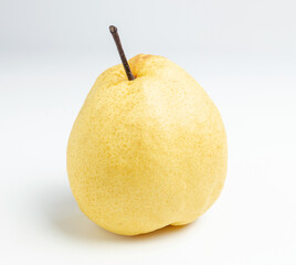 Chinese pear isolated on white background.